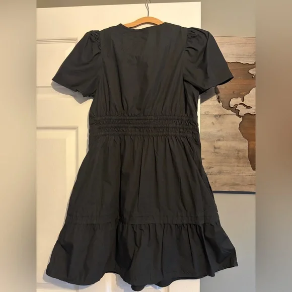 Quince 100% Organic Cotton Poplin Tiered Mini Dress (Size Small) - Picture 3 of 5